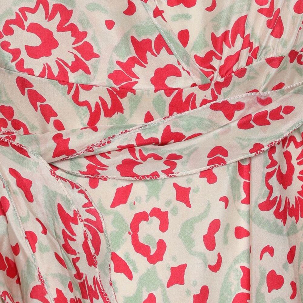 See By Chloe Multicolor Printed Silk Mini Belted Dress S - Picture 3 of 7